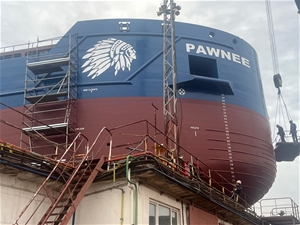 mv PAWNEE (NB73) - Countdown for launching