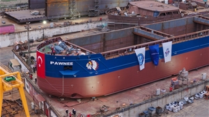 mv PAWNEE (NB73) - Countdown for launching